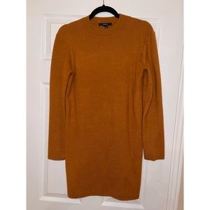 Beautiful thick knit camel mini dress.